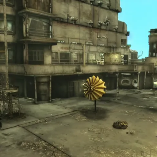 Image similar to Spongebob in Fallout 3, gameplay footage, 8k, very intricate, very detailed,