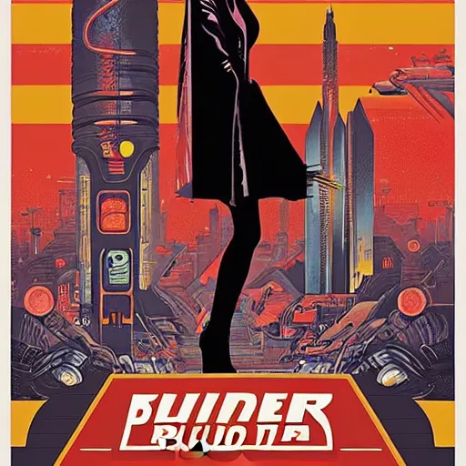 Image similar to poster blade runner 1982 by Tristan Eaton Stanley