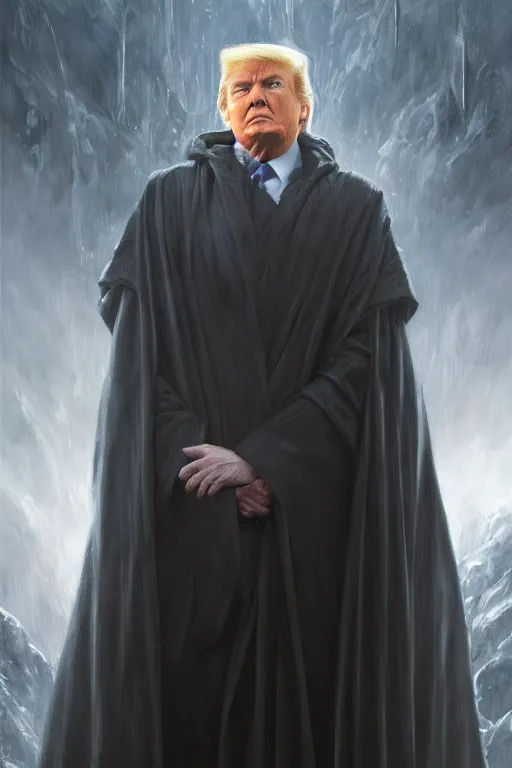 Prompt: donald trump as emperor palpatine, detailed, 8 k, trending on artstation, smooth, sharp focus artwork by mark arian, artgerm, mark keathley, greg rutkowski