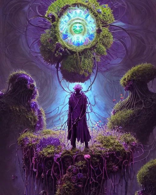 Prompt: the platonic ideal of flowers, rotting, insects and praying of cletus kasady carnage thanos dementor wild hunt doctor manhattan chtulu mandelbulb mandala howl's moving castle botw davinci heavy rain, d & d, fantasy, ego death, decay, dmt, psilocybin, concept art by greg rutkowski and ruan jia