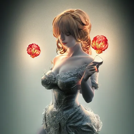 Prompt: the portrait of an incredibly beautiful, graceful, elegant, and sophisticated young gravure idol made of garlic bulbs and, an ultrafine detailed illustration by kim jung gi, irakli nadar, intricate linework, bright colors, octopath traveler, final fantasy, angular, unreal engine highly rendered, global illumination, radiant light, detailed and intricate environment