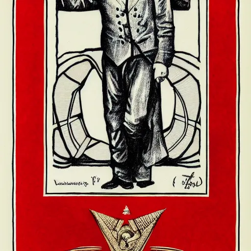 Image similar to vladimir putin. masonic lithography