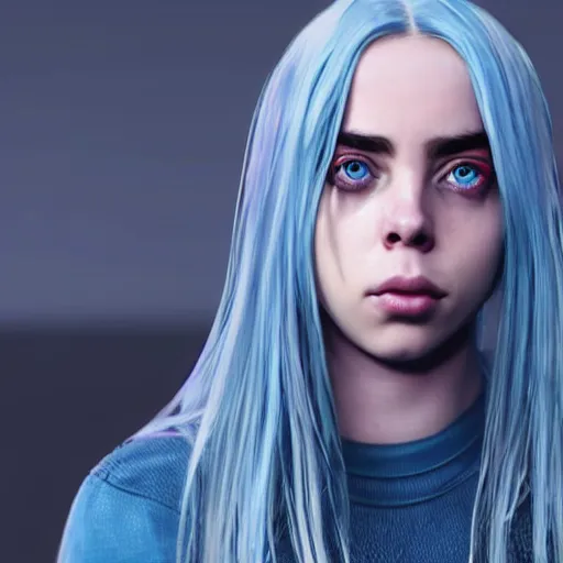 Prompt: Billie Eilish as a video game character, unreal engine render, 4k