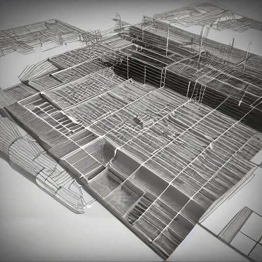 Image similar to construction site bill of mairials 3 d render