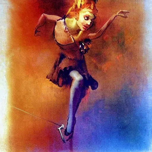 Image similar to A beautiful kinetic sculpture of a bright and fiery soul a power to do great things; but I fear you may one day unleash such a tempest of fire that you may consume yourself, and all the world around you. airbrush by Edgar Degas, by William Hogarth churning, lines