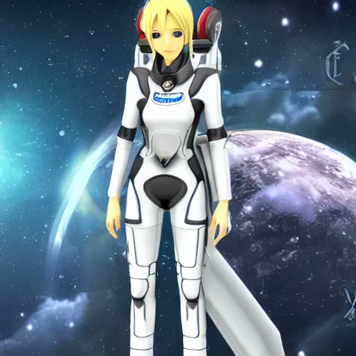 Image similar to an elezen astronaut character from Final Fantasy FFXX