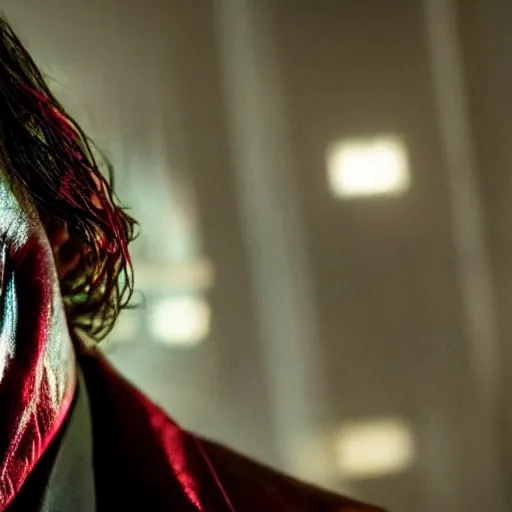 Prompt: stunning awe inspiring johnny depp as the joker movie still 8 k hdr atmospheric lighting