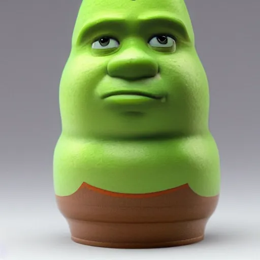 Image similar to photo of russian nesting doll that looks like shrek