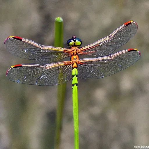 Image similar to Dragonfly made of fire