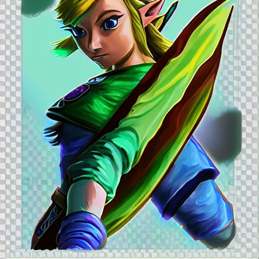 Image similar to digital art of zelda, beautiful lighting.