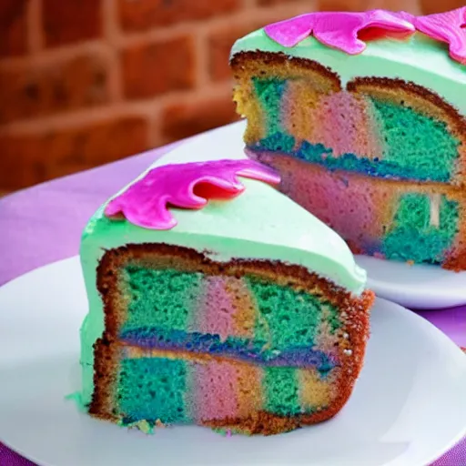 Image similar to mermaid cake, advertisement, food photography,