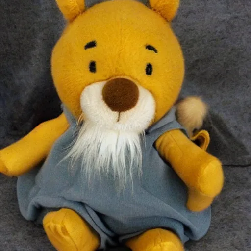 Image similar to winnie - the - pooh ( pooh bear ) as gandalf