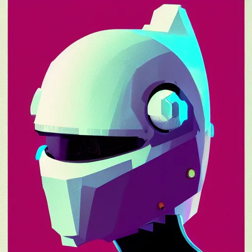 Prompt: cyberpunk helmet, female, sharp focus, james gilleard, moebius, print, cinematic, concept art, game art