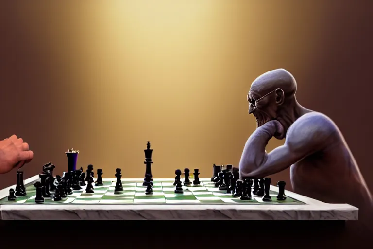 Cristiano Ronaldo Plays Chess with Shrek, intricate