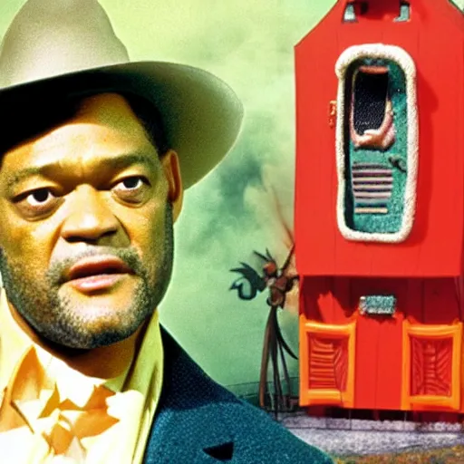 Prompt: Somewhere between Apocalypse Now and The Matrix, let's remember Laurence Fishburne was Cowboy Curtis on Pee Wee's Playhouse in the 80s