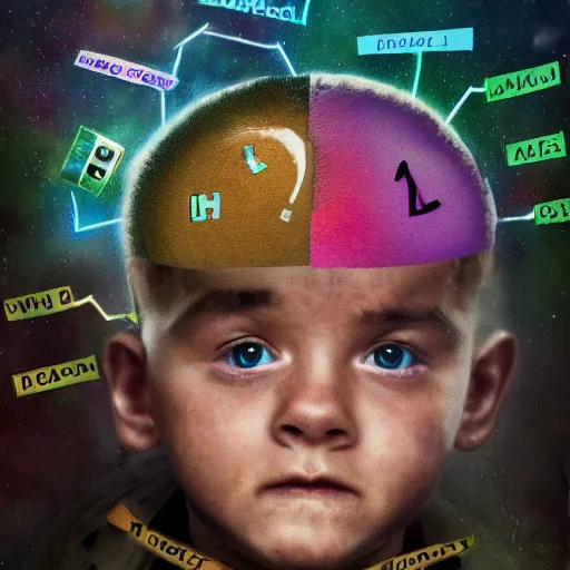 Image similar to a dream depicting adhd