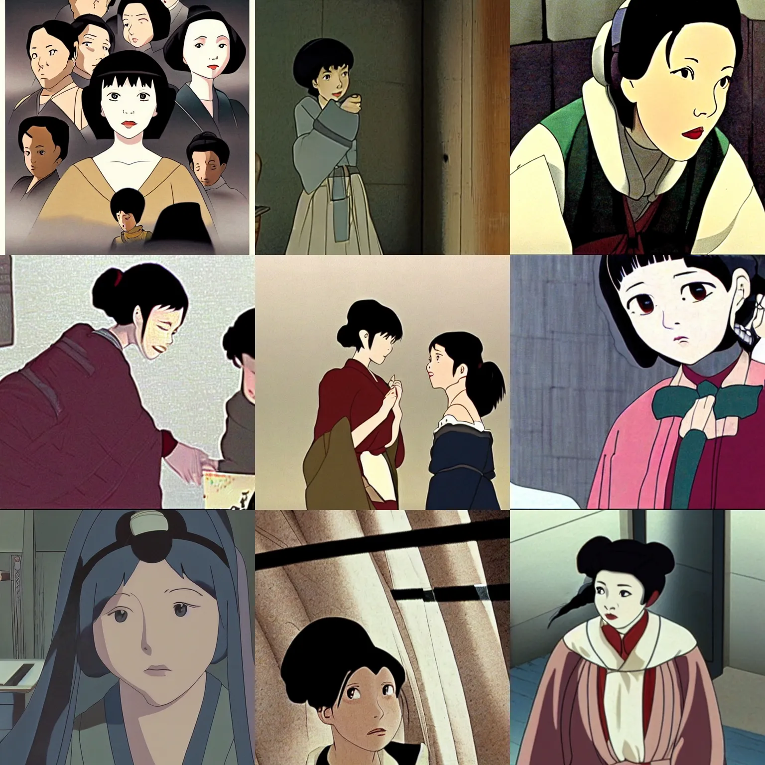 Prompt: a film still from millennium actress ( 2 0 0 1 )