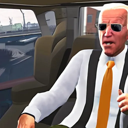 Image similar to Joe Biden in Grand Theft Auto