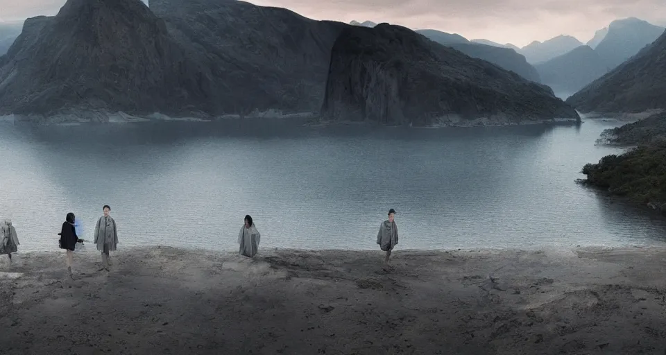 Prompt: a beautiful scenic photograph by wlop and mark romanek and spike jonze