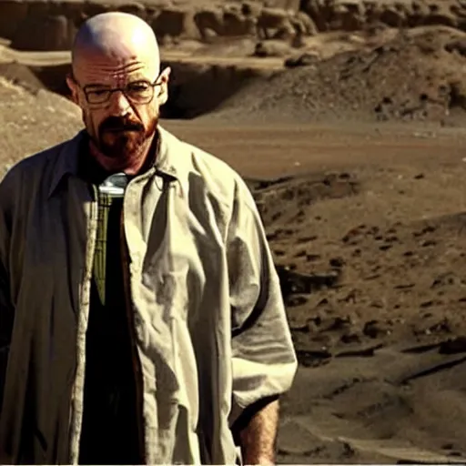 Prompt: walter white in egypt epic