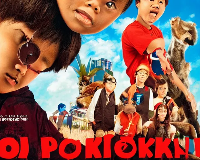 Image similar to movie poster for a movie called pokoanboi