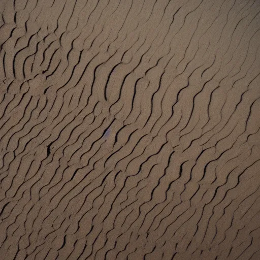 Image similar to waves rock sand, beautiful ambient light, top down drone shot, 8k