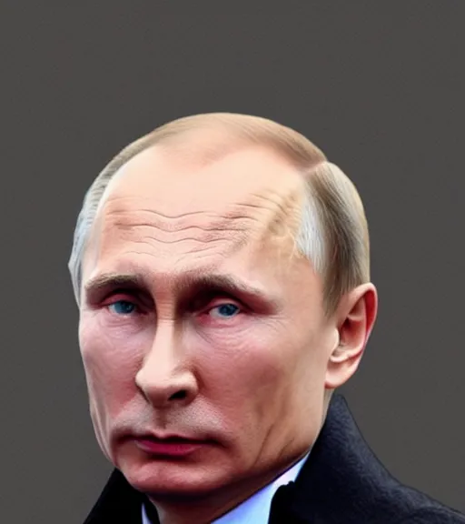 Image similar to Vladimir Putin in the role of Lord Voldemort