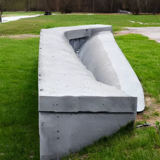 Image similar to pig shaped jersey barrier made from concrete in the style of brutalism