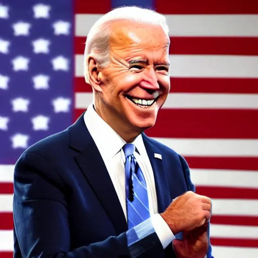 Prompt: joe biden as a cute bean