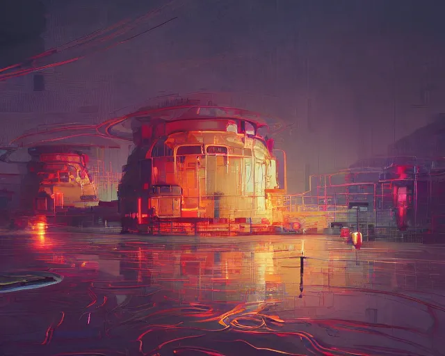 Image similar to silkhoney factory, intricate abstract. intricate artwork, by tooth wu, wlop, beeple, dan mumford. concept art, octane render, trending on artstation, greg rutkowski very coherent symmetrical artwork. cinematic, key art, hyper realism, high detail, octane render, 8 k, iridescent accents