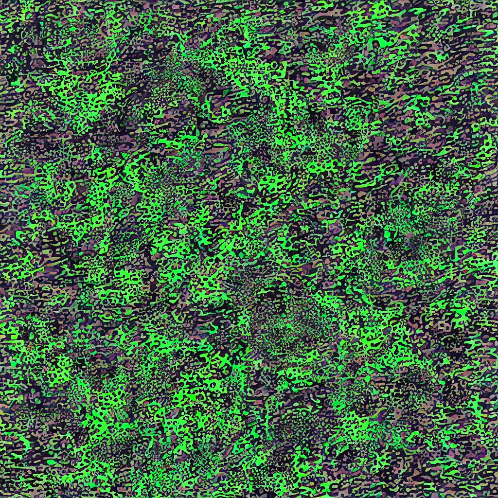 Image similar to shape of toads, camouflage pattern, camo made of frogs, minimal, abstract, acrylic, oil, clay, stipples, stippling, glitch, datamosh, data, cybernetic, splotches, painting, dark, eerie