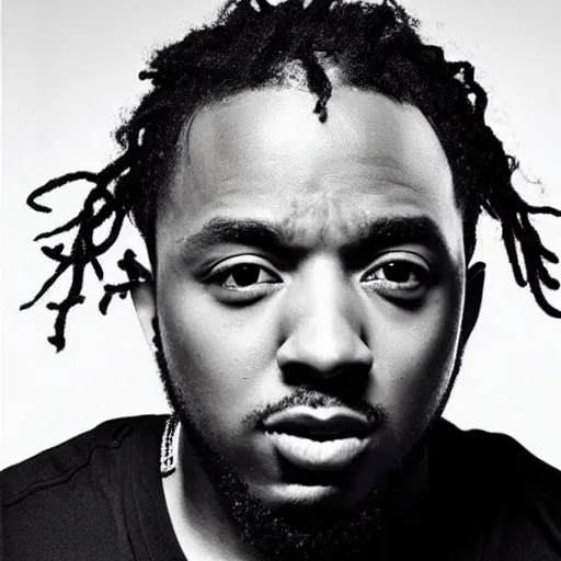 Image similar to “ kendrick lamar extremely buff, award winning, pulitzer winning album, from drake ’ s perspective ”