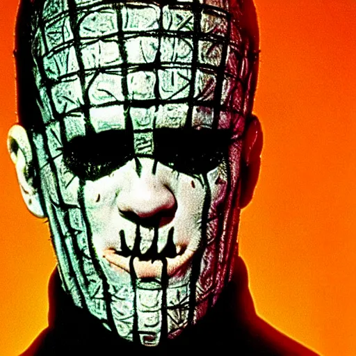 Prompt: pinhead from hellraiser played by peter steele