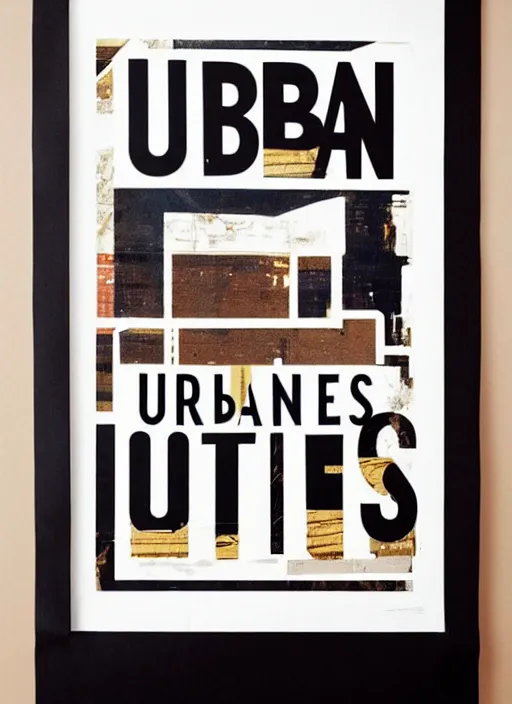 Prompt: urban outfitters art poster
