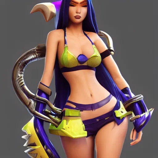 Image similar to character sheet of beautiful KDA akali (wild rift). 3d render, octane render, realistic, highly detailed, trending on artstation, 4k, trending on artstation, pixar, cgsociety, unreal engine 5, redshift render, trending on artstation, blender, behance, cg W- 1600