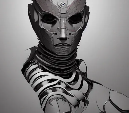 Image similar to beautiful robot character design, full body, whole body, one face, dystopian, glowing led lights, skin details, digital painting, comic book drawin, sculpted in zbrush, artstation, concept art, smooth, sharp, chiaroscuro, soft lighting, rule of thirds, fibonacci, art by mike mignola and david rubin