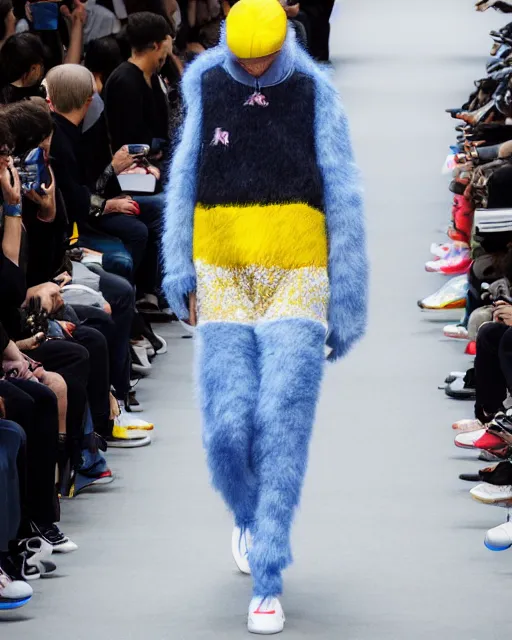Prompt: hyperrealistic and heavy detailed 2321s POKEMON balenciaga runway show, Leica SL2 50mm, vivid color, high quality, high textured