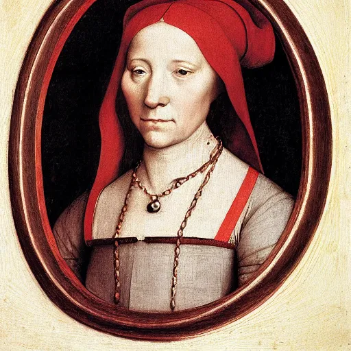 Image similar to red chalk skudy of a young woman. by hans holbein the younger.