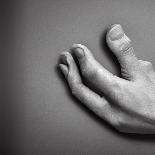 Prompt: a hand made of hands, realist, render, 8k