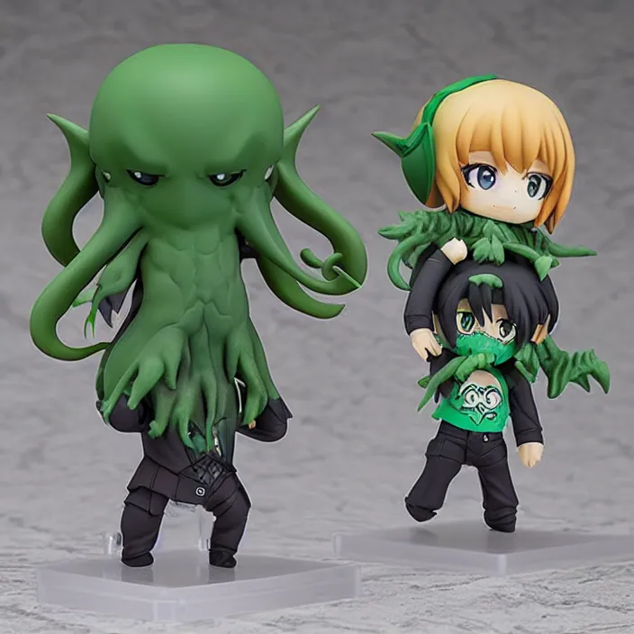 Prompt: cthulhu, an anime nendoroid of cthulhu, figurine, detailed product photo