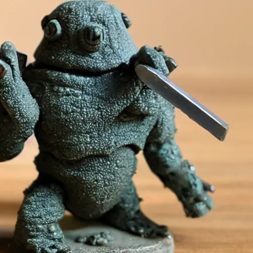 Prompt: a tardigrade warrior with a claymore