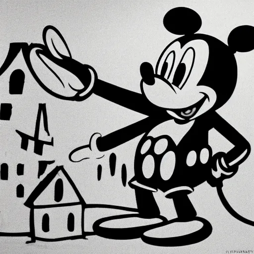 Image similar to mickey mouse in the holocaust