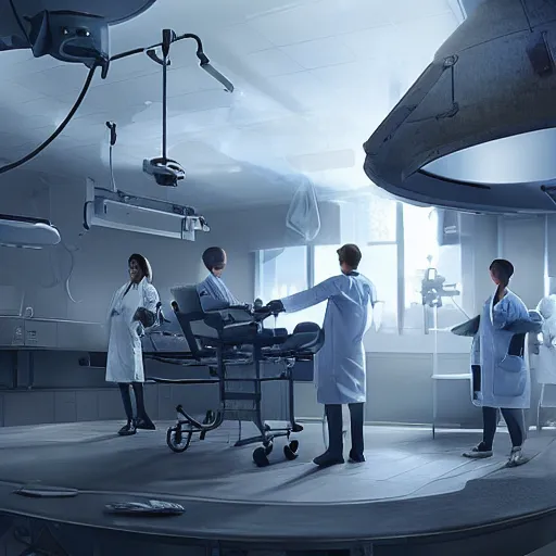 Prompt: the future of medicine, matte painting, very high detail, 4 k,