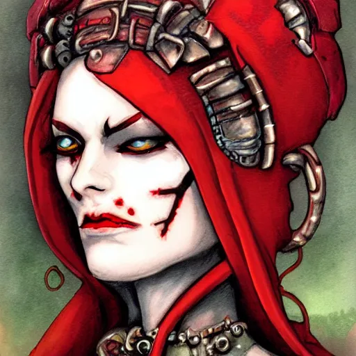 Image similar to planescape art style lady of pain