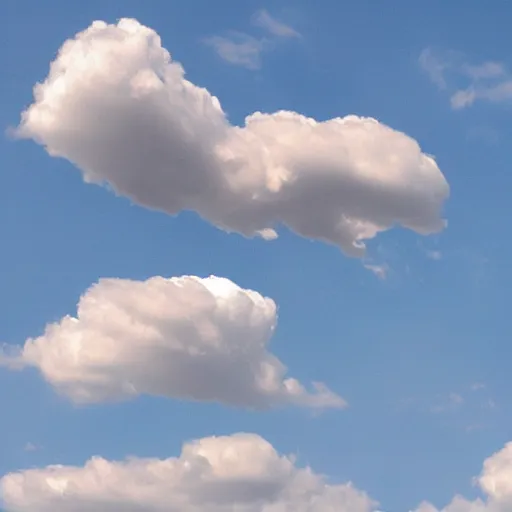 Image similar to an heart made of clouds