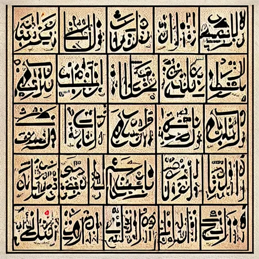 Image similar to Arabic alphabets on a paper