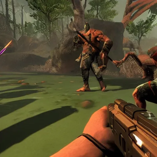 screenshot of Turok:Evolution, Stable Diffusion