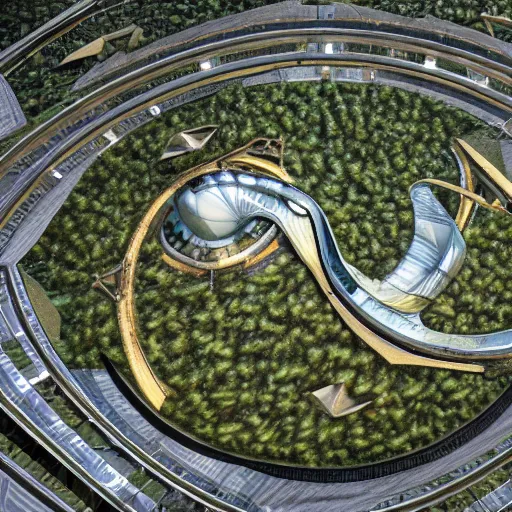 Image similar to a beautiful aerial rendering of the continent of africa by giorgetto giugiaro, overgrown, futuristic, arcology