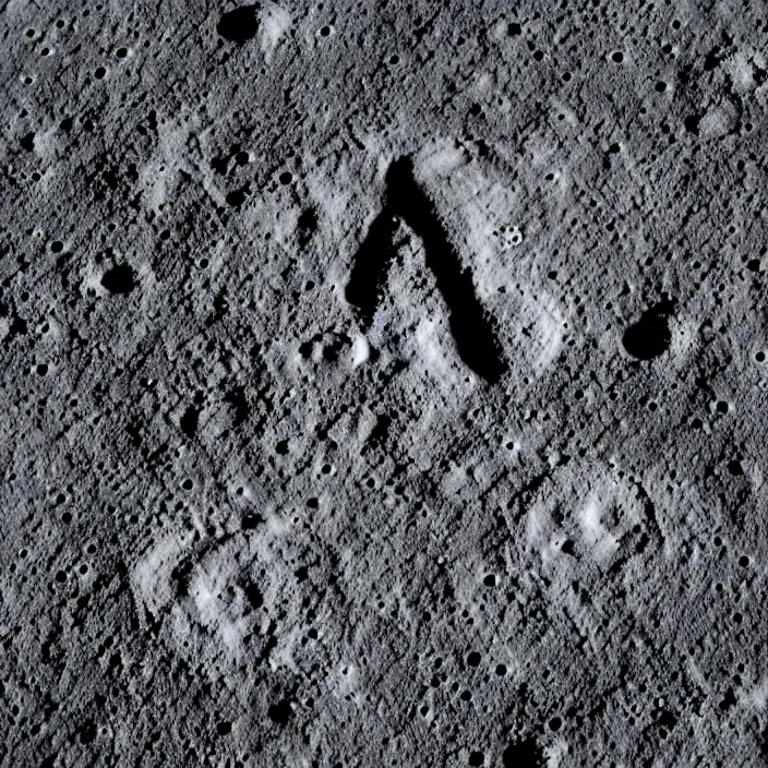 Image similar to wide angle view of the moon with punisher symbol embossed in the lunar surface