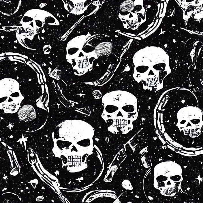 Image similar to asteroid belt with big asteroid carved punisher skull emblem